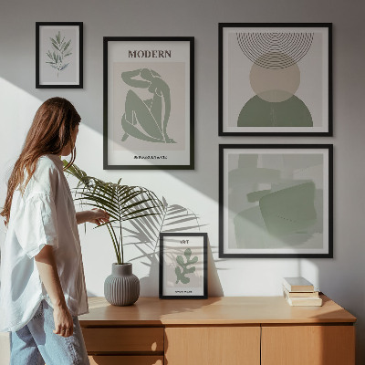 Modernes wandbilder-set Moderner Stil mit Abstraktion