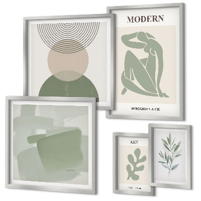 Modernes wandbilder-set Moderner Stil mit Abstraktion