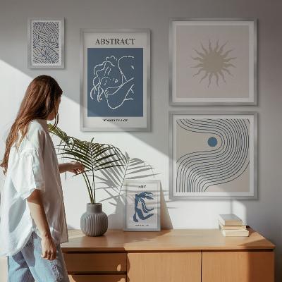 Bildergalerie-set für die wand Stilvolle abstrakte Geometrie