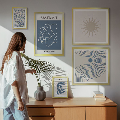 Bildergalerie-set für die wand Stilvolle abstrakte Geometrie