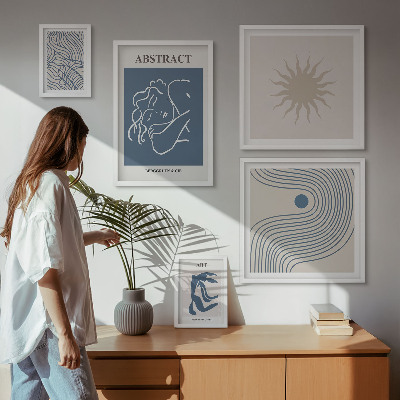 Bildergalerie-set für die wand Stilvolle abstrakte Geometrie