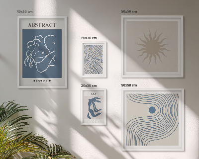 Bildergalerie-set für die wand Stilvolle abstrakte Geometrie