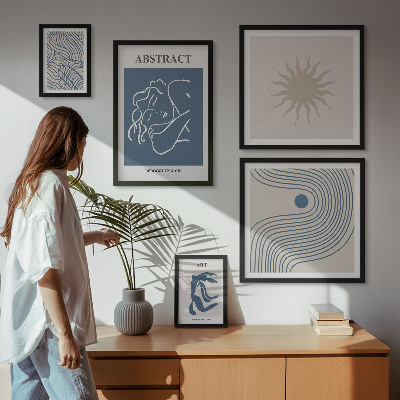 Bildergalerie-set für die wand Stilvolle abstrakte Geometrie