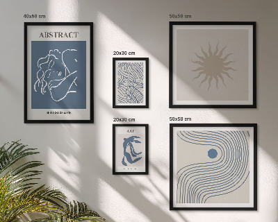 Bildergalerie-set für die wand Stilvolle abstrakte Geometrie