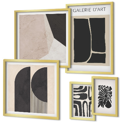 Bildergalerie-set für die wand Stilvolle minimalistische Grafiken