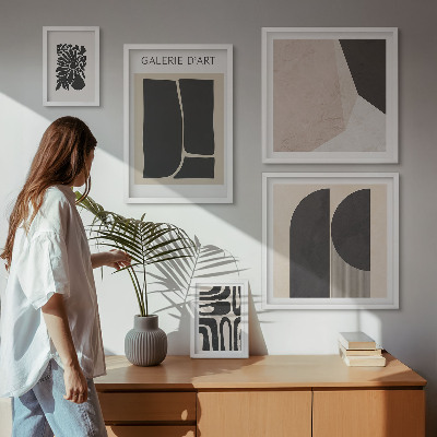 Bildergalerie-set für die wand Stilvolle minimalistische Grafiken