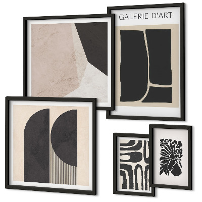 Bildergalerie-set für die wand Stilvolle minimalistische Grafiken