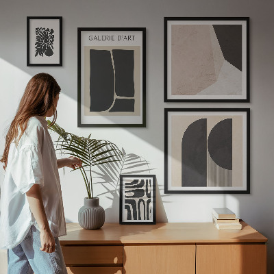 Bildergalerie-set für die wand Stilvolle minimalistische Grafiken