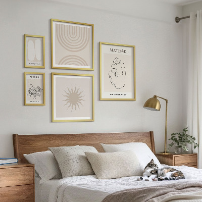 Modernes wandbilder-set Minimalistische Kunstlinien