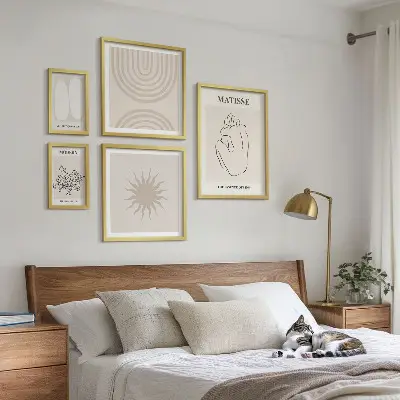 Wandbilder-Set Minimalistische Kunstlinien modernes Design