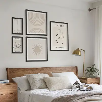 Wandbilder-Set Minimalistische Kunstlinien modernes Design
