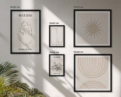 Modernes wandbilder-set Minimalistische Kunstlinien