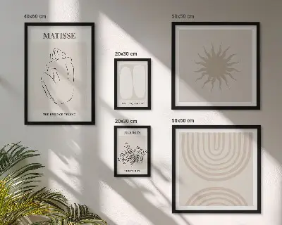 Wandbilder-Set Minimalistische Kunstlinien modernes Design