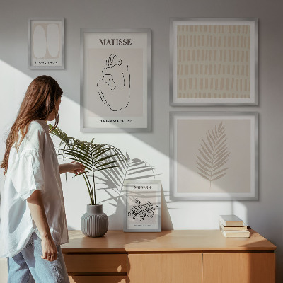 Bilderset fürs sofa Formen im minimalistischen Stil
