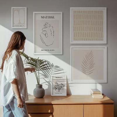 Bilderset fürs sofa Formen im minimalistischen Stil