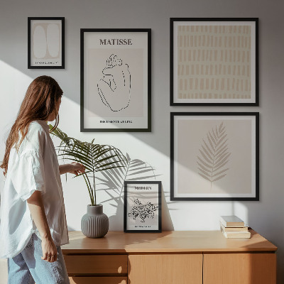 Bilderset fürs sofa Formen im minimalistischen Stil