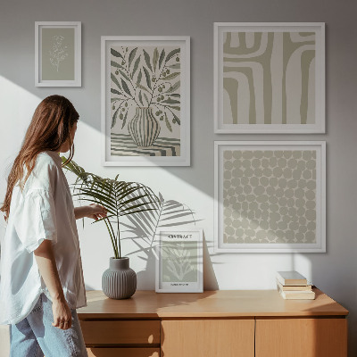Bildergalerie-set für die wand Skandinavische Pflanzenmuster