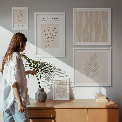 Modernes wandbilder-set Schöne minimalistische Motive