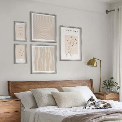 Bilderset fürs sofa Minimalistische Schönheitsformen