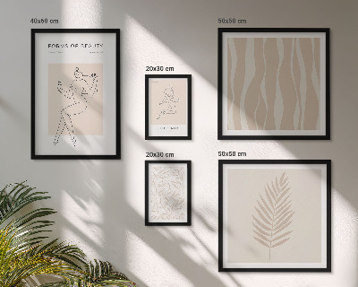 Bildergalerie-set für die wand Stilvolle Grafiken von Frauen und Pflanzen