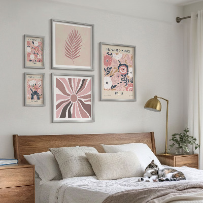 Bildergalerie-set für die wand Blumenmärkte im Boho-Stil