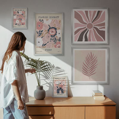 Bildergalerie-set für die wand Blumenmärkte im Boho-Stil