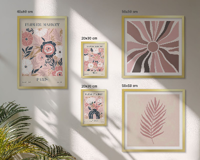 Bildergalerie-set für die wand Blumenmärkte im Boho-Stil