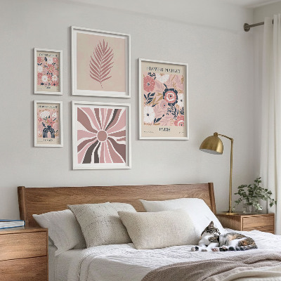 Bildergalerie-set für die wand Blumenmärkte im Boho-Stil