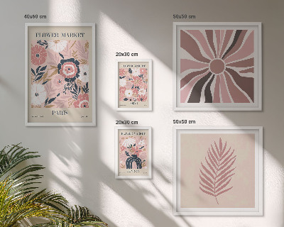 Bildergalerie-set für die wand Blumenmärkte im Boho-Stil