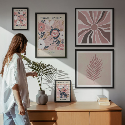 Bildergalerie-set für die wand Blumenmärkte im Boho-Stil
