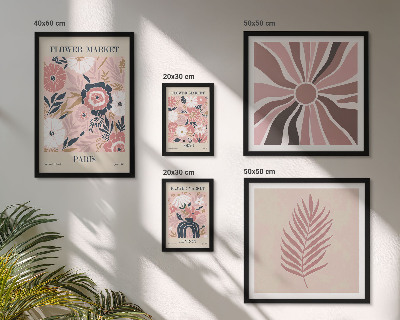 Bildergalerie-set für die wand Blumenmärkte im Boho-Stil