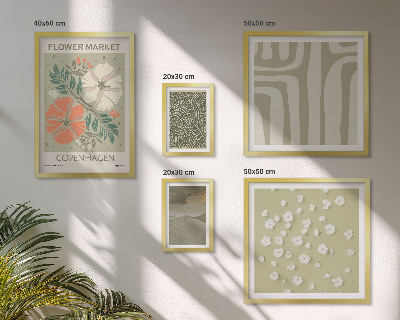 Modernes wandbilder-set Pflanzenmotive, Boho-Muster