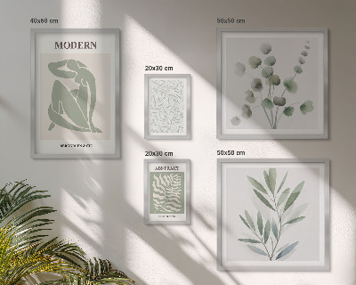 Bildergalerie-set für die wand Stilvolle dekorative Pflanzenmotive