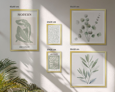 Bildergalerie-set für die wand Stilvolle dekorative Pflanzenmotive