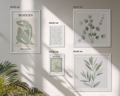 Bildergalerie-set für die wand Stilvolle dekorative Pflanzenmotive