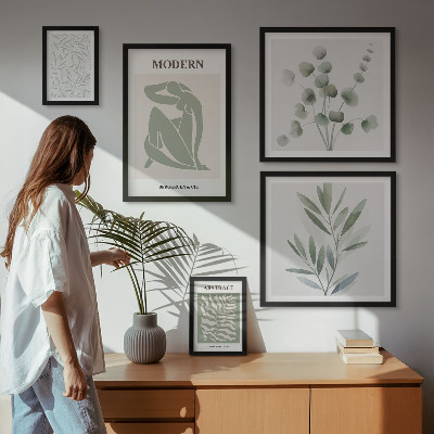 Bildergalerie-set für die wand Stilvolle dekorative Pflanzenmotive