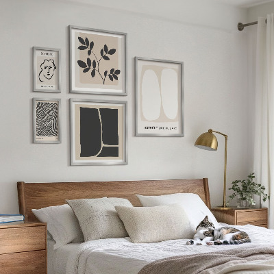 Modernes wandbilder-set Stilvolle, minimalistische Grafiklinien