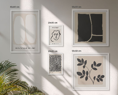 Modernes wandbilder-set Stilvolle, minimalistische Grafiklinien