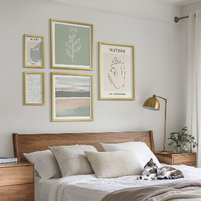 Modernes wandbilder-set Stilvolle Pflanzengrafiken