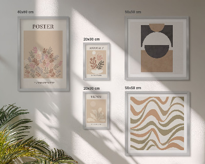 Bildergalerie-set für die wand Stilvolle Pflanzenabstraktionen