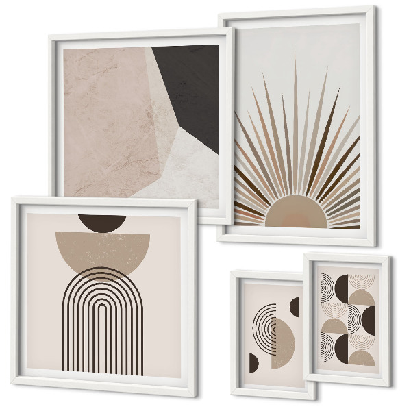 Bildergalerie-set für die wand Abstrakte geometrische Formen