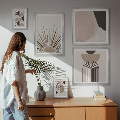 Bildergalerie-set für die wand Abstrakte geometrische Formen