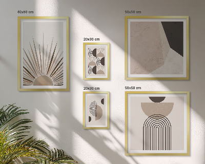 Bildergalerie-set für die wand Abstrakte geometrische Formen