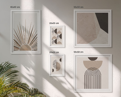 Bildergalerie-set für die wand Abstrakte geometrische Formen