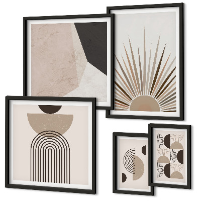 Bildergalerie-set für die wand Abstrakte geometrische Formen
