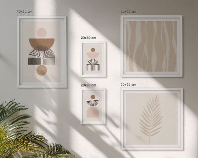 Modernes wandbilder-set Abstrakte Formen der Natur