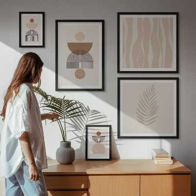 Modernes wandbilder-set Abstrakte Formen der Natur