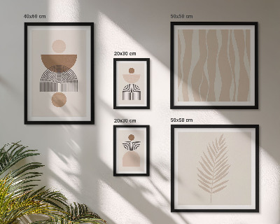 Modernes wandbilder-set Abstrakte Formen der Natur