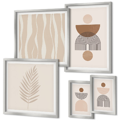 Modernes wandbilder-set Abstrakte Formen der Natur
