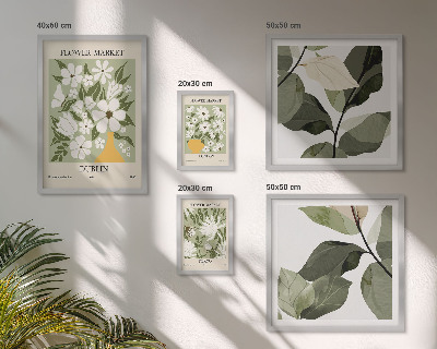 Bildergalerie-set für die wand Blumenmotive London Dublin Tokio